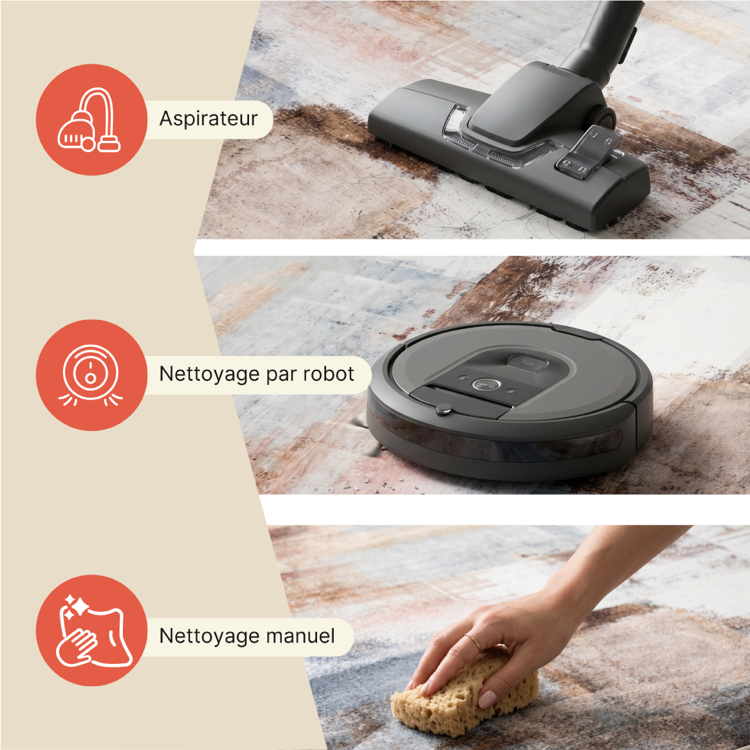 Tappeto Ash Multicolore Misto Antiscivolo