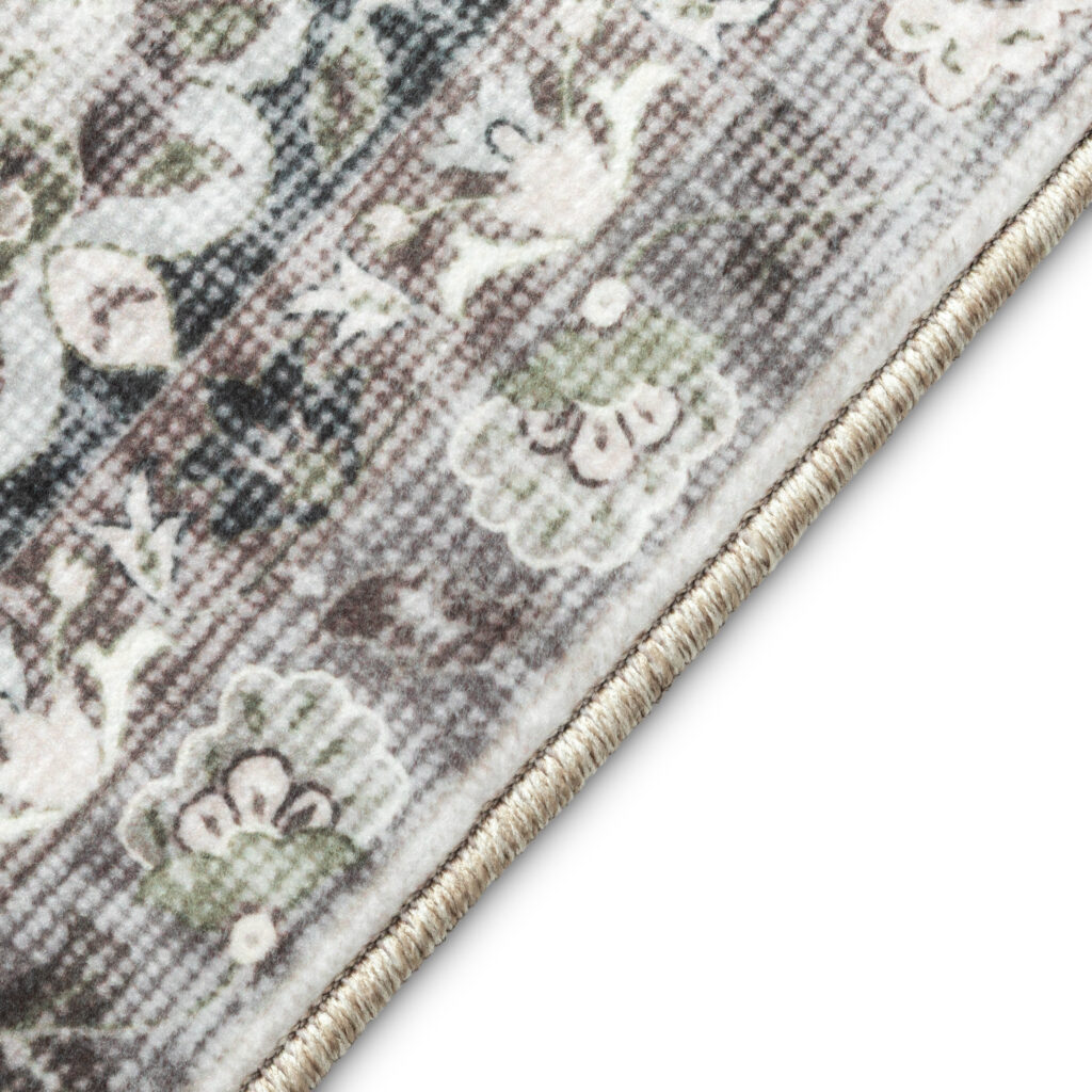 Tappeto Ispahan Grigio Floreale Antiscivolo