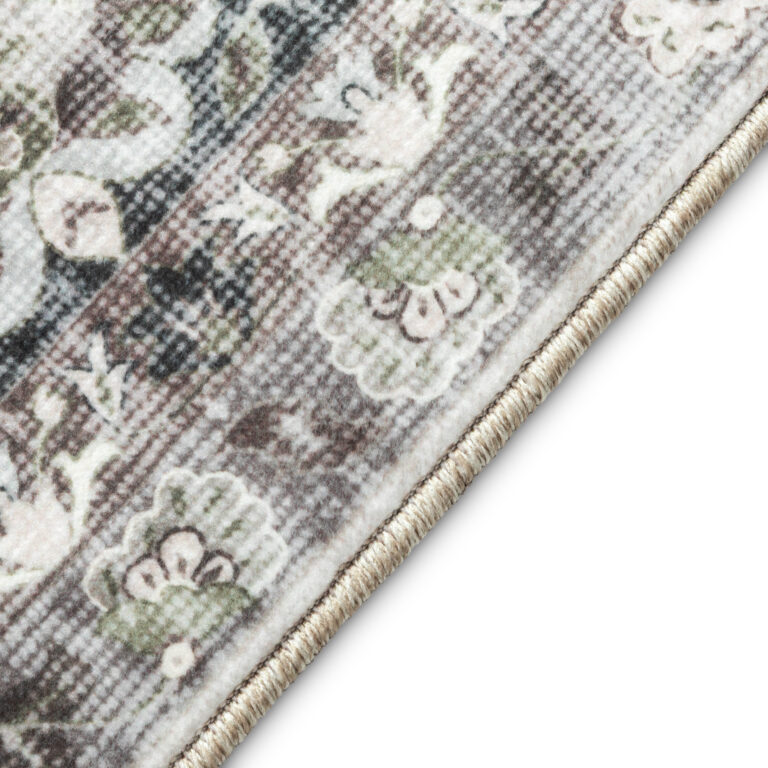 Tappeto Ispahan Grigio Floreale Antiscivolo