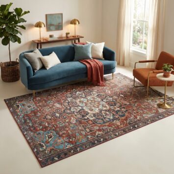 Tappeto Ispahan Multicolore Vintage Antiscivolo