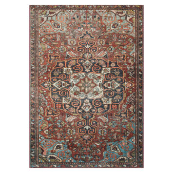 Tappeto Ispahan Multicolore Vintage Antiscivolo