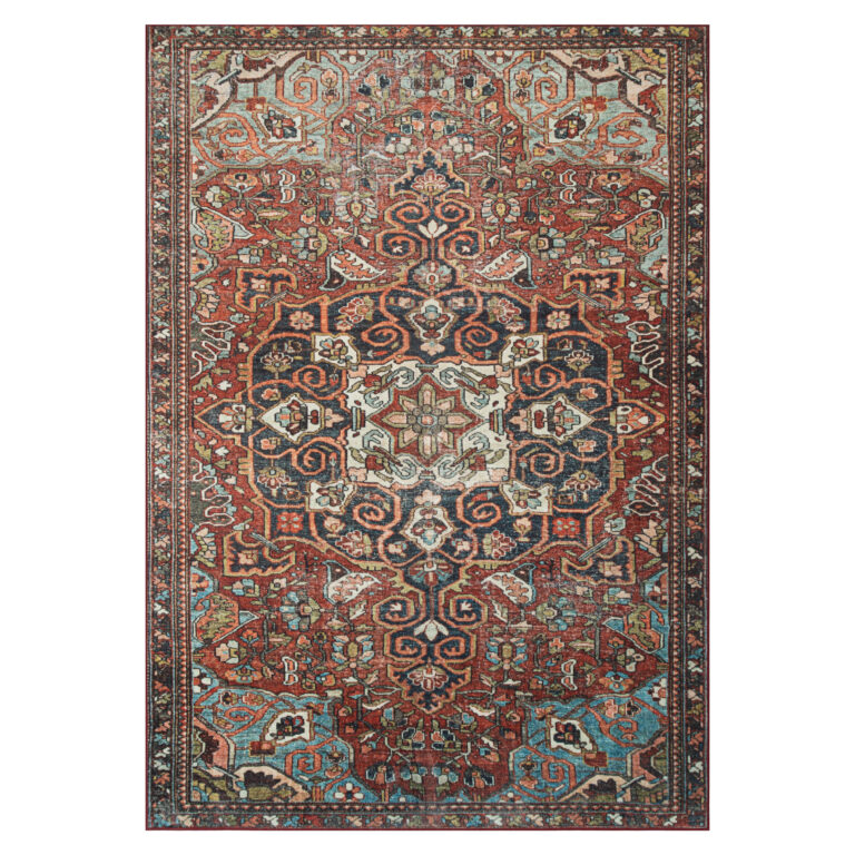 Tappeto Ispahan Multicolore Vintage Antiscivolo