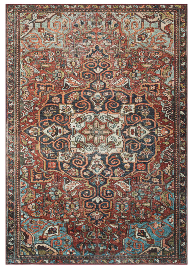 Tappeto Ispahan Multicolore Vintage Antiscivolo