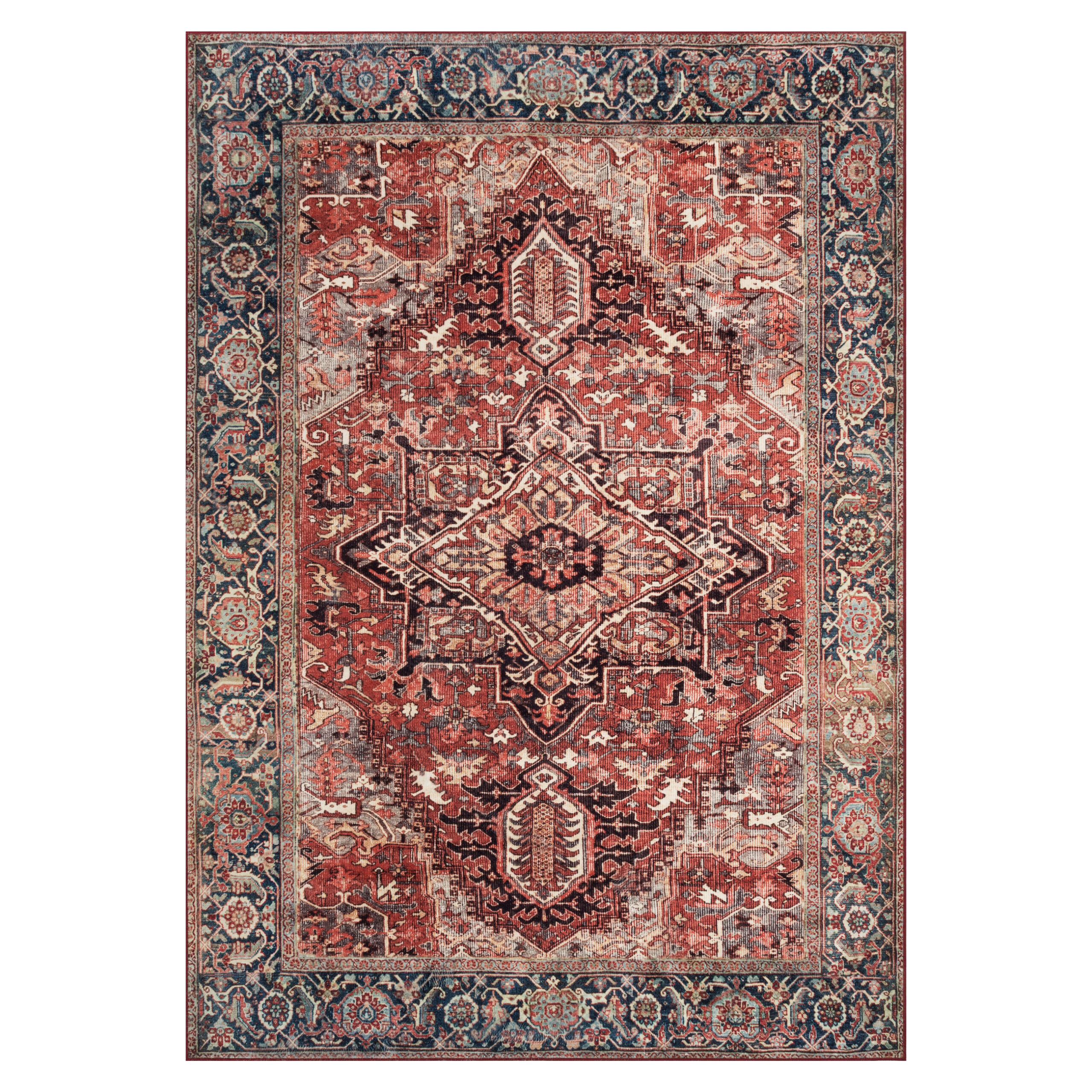 Tappeto Ispahan Multicolore Classico Antiscivolo