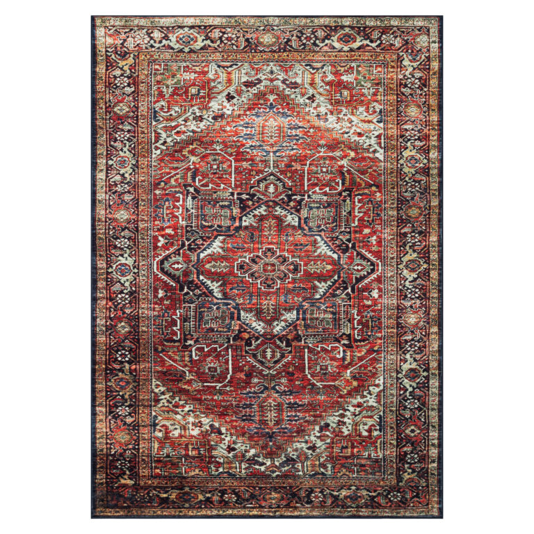 Tappeto Ispahan Bordeaux Tradizionale Antiscivolo