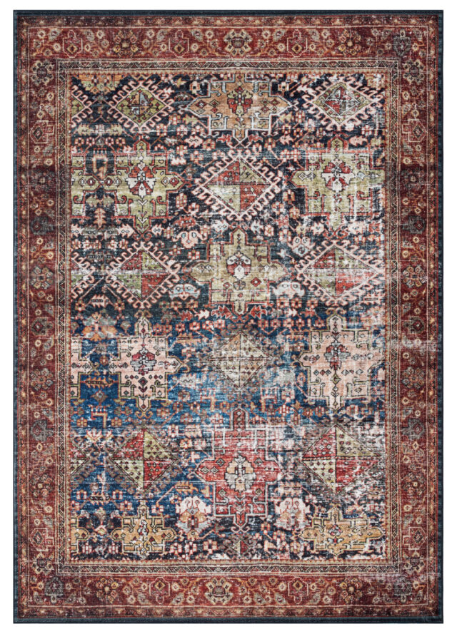 Tappeto Ispahan Multicolore Tradizionale Antiscivolo