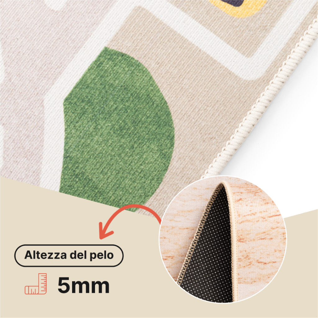 Tappeto Bambini Joy Beige Città Antiscivolo