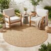 Tappeto da Esterno Yucana Rotondo Beige