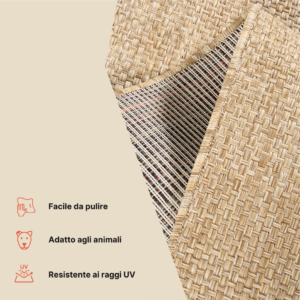 Tappeto da Esterno Yucana Rotondo Beige