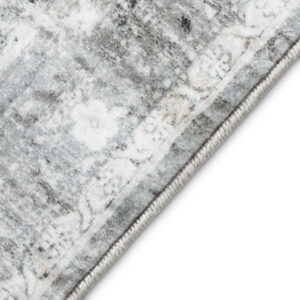 Tappeto Venezia Ornamento Astratto Grigio Blu Crema Antiscivolo