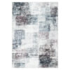 Tappeto Venezia Moderno Geometrico Carminio Grigio Antiscivolo