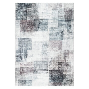 Tappeto Venezia Moderno Geometrico Carminio Grigio Antiscivolo