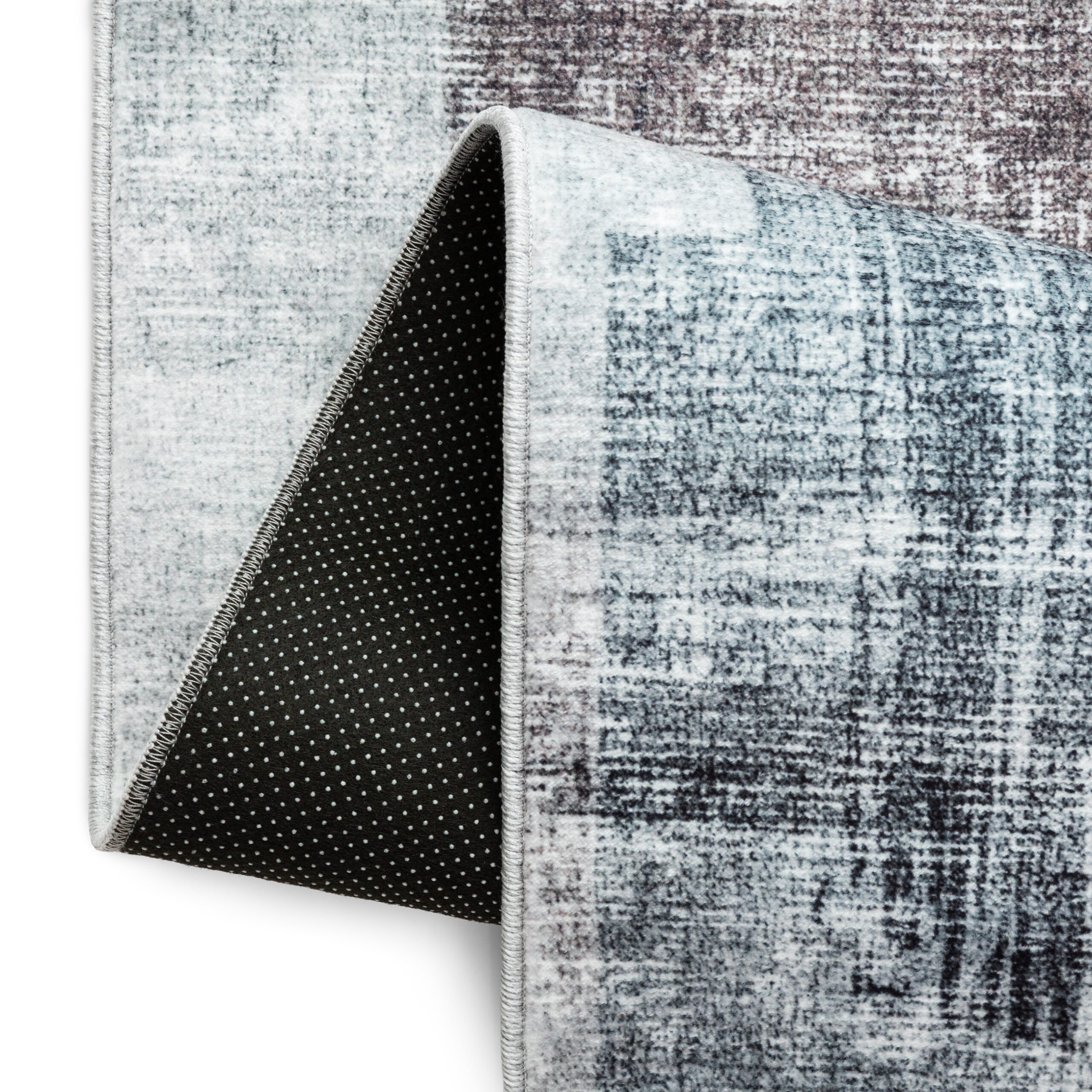 Tappeto Venezia Moderno Geometrico Carminio Grigio Antiscivolo