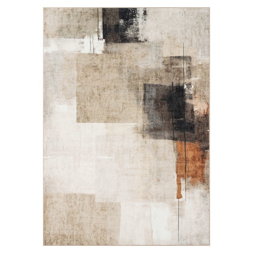 Tappeto Venezia Geometrico Astratto Marrone Beige Antiscivolo