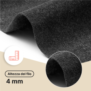 Erba Sintetica Vera Antracite 4 mm