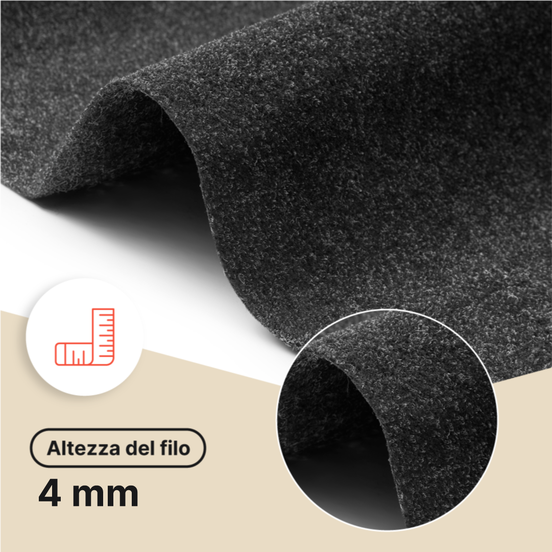 Erba Sintetica Vera Antracite 4 mm