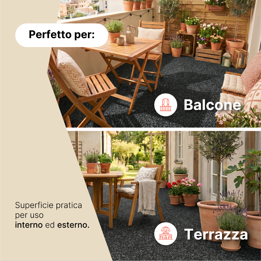 Erba Sintetica Vera Antracite 4 mm