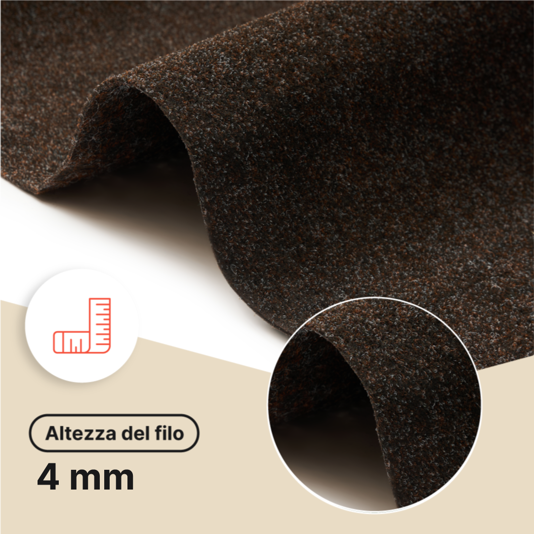 Erba Sintetica Vera Marrone 4 mm
