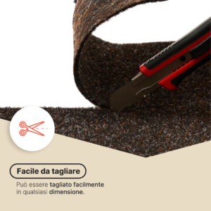 Erba Sintetica Vera Marrone 4 mm
