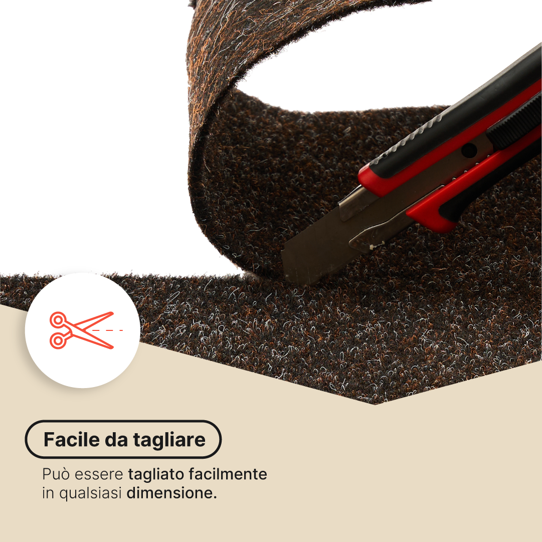 Erba Sintetica Vera Marrone 4 mm