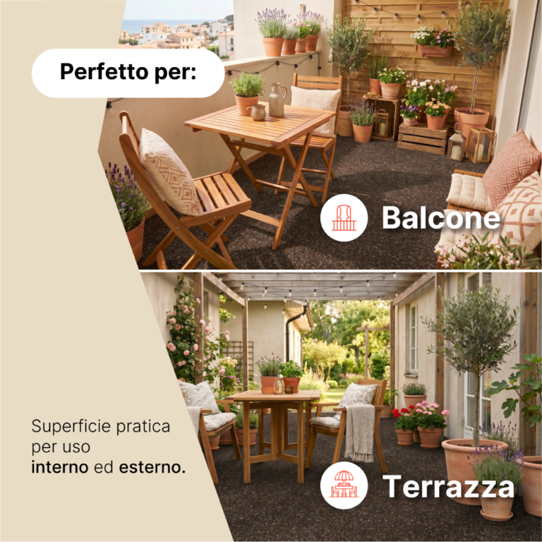Erba Sintetica Vera Marrone 4 mm