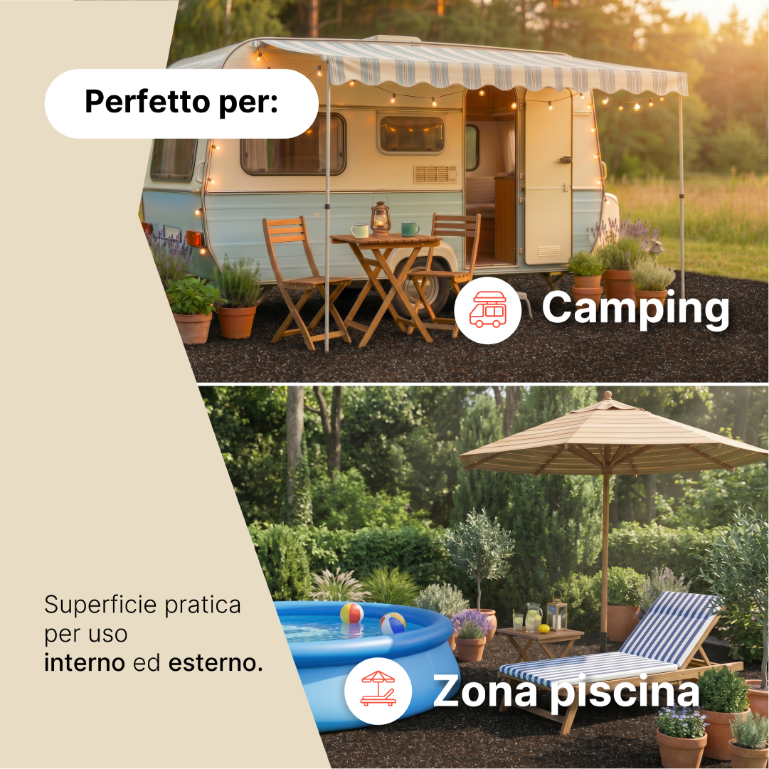 Erba Sintetica Vera Marrone 4 mm