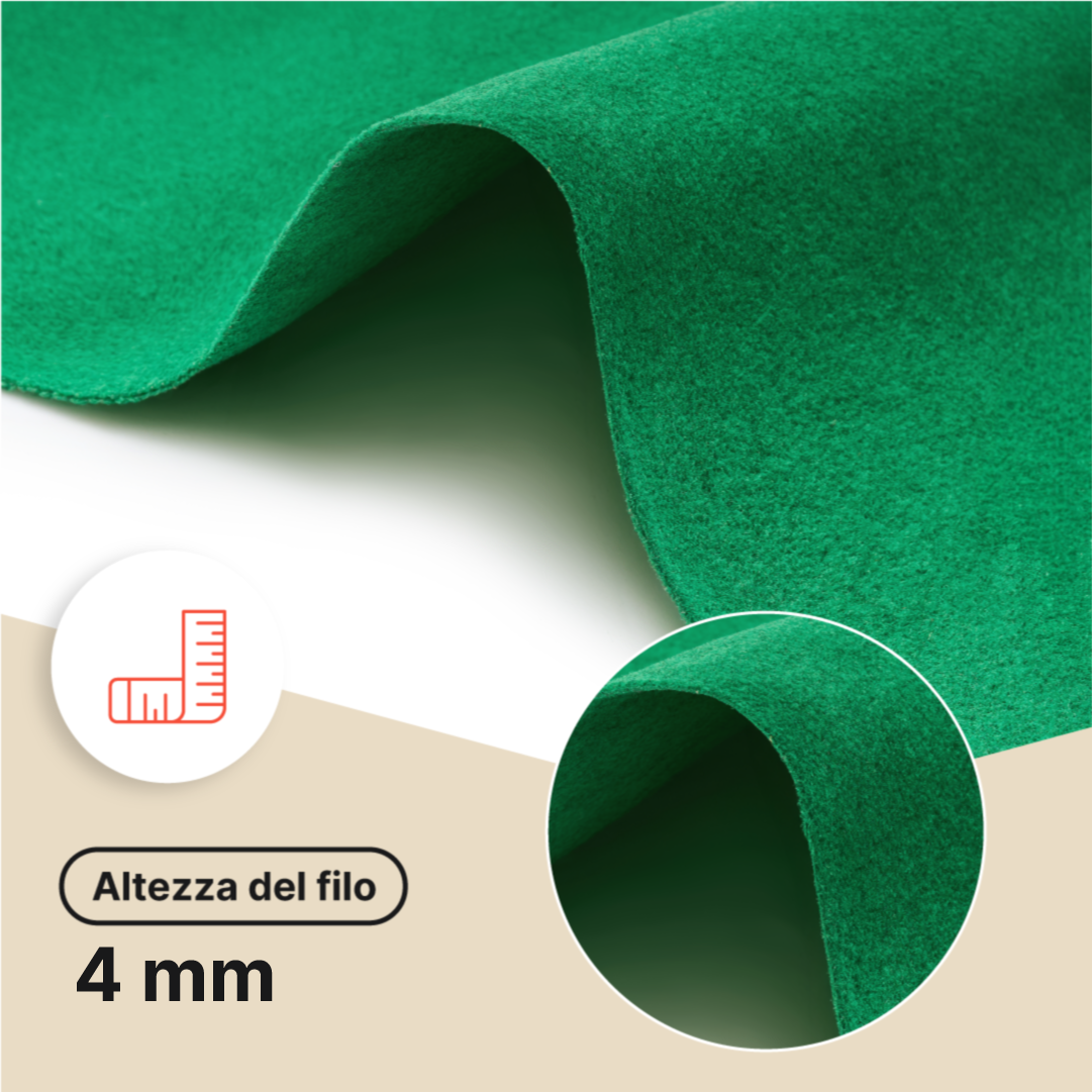 Erba Sintetica Vera Verde 4 mm