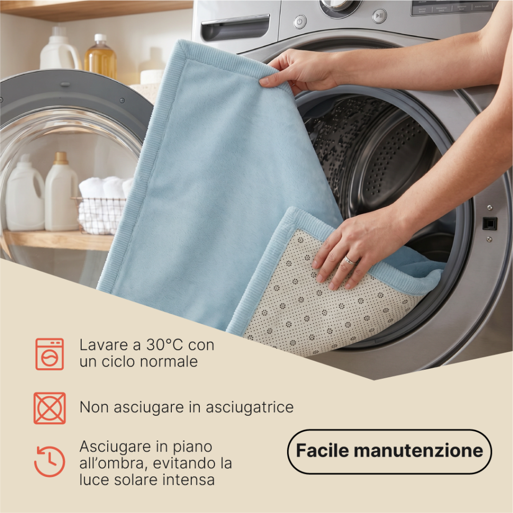 Tappeto Bambini Fluffin Quadrato Blu