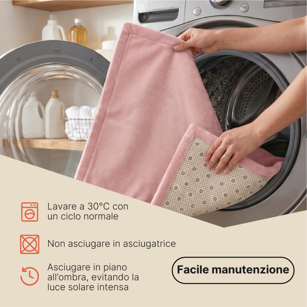 Tappeto Bambini Fluffin Rotondo Rosa