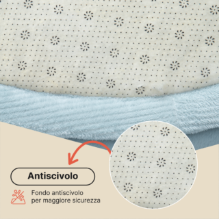 Tappeto Bambini Fluffin Rotondo Blu