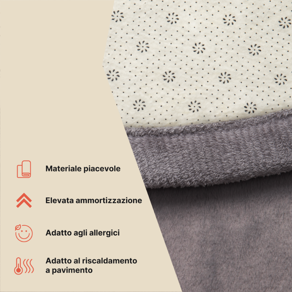 Tappeto Bambini Fluffin Rotondo Grigio Scuro