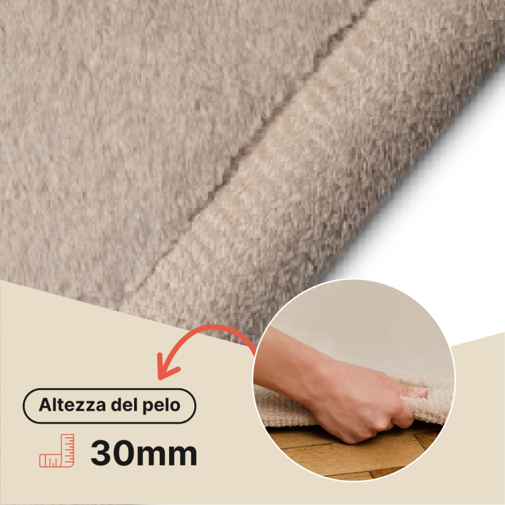 Tappeto Bambini Fluffin Beige
