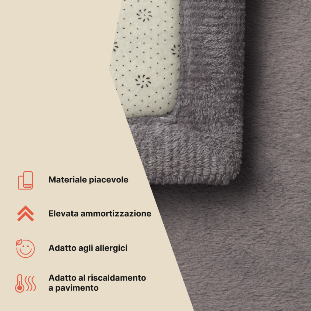 Tappeto Bambini Fluffin Grigio Scuro