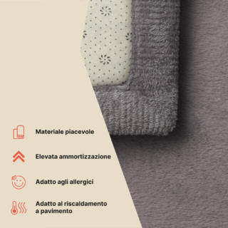 Tappeto Bambini Fluffin Grigio Scuro