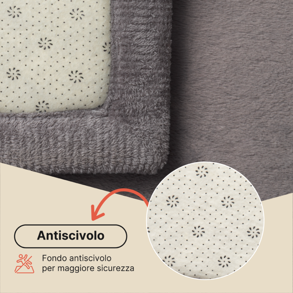 Tappeto Bambini Fluffin Grigio Scuro