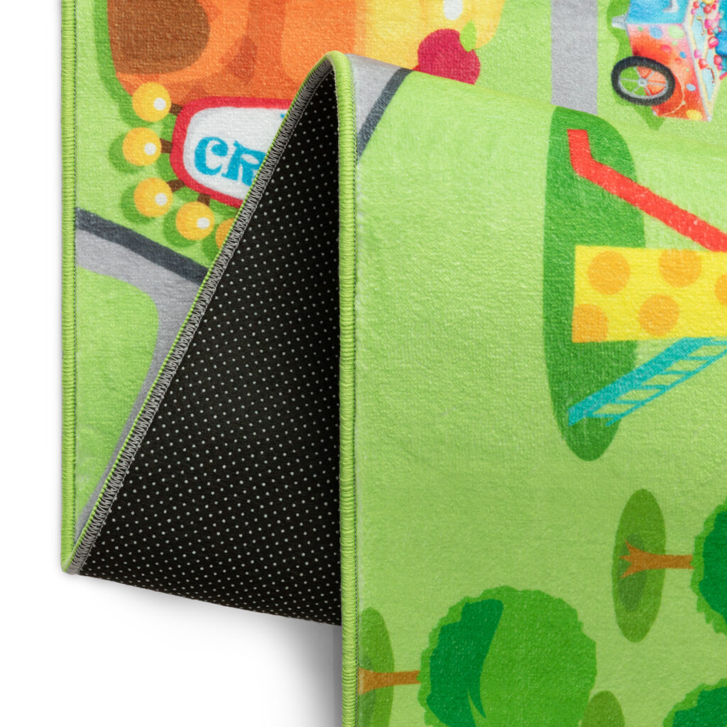 Tappeto Kids Bambini Multicolore Parco Giochi Antiscivolo
