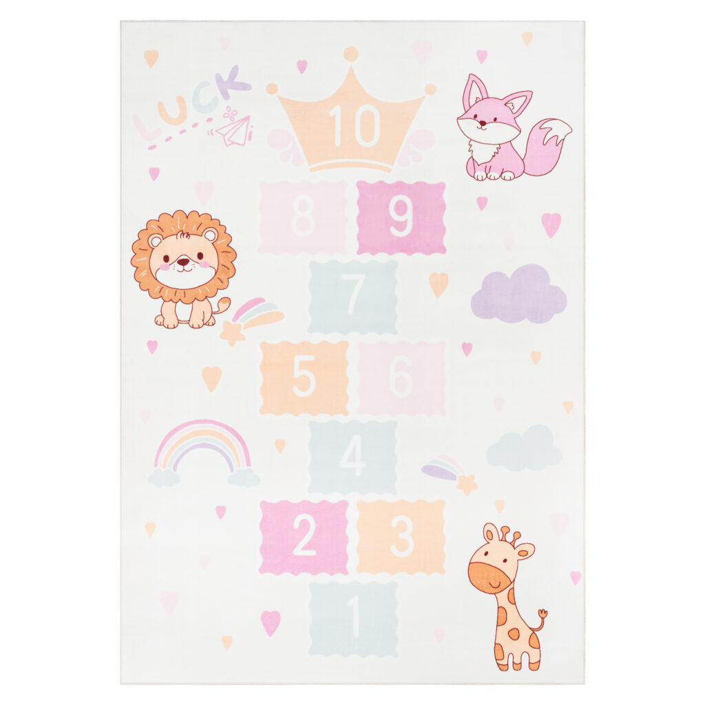 Tappeto Kids Bambini Multicolore Campana Antiscivolo