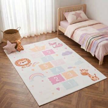 Tappeto Kids Bambini Multicolore Campana Antiscivolo