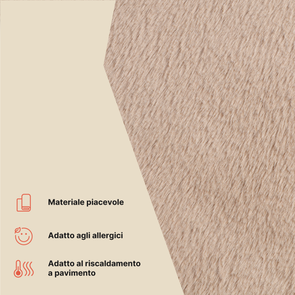 Tappeto Lumi Beige Antiscivolo