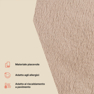 Tappeto Lumi Beige Antiscivolo