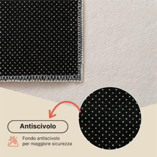 Tappeto Lumi Crema Antiscivolo