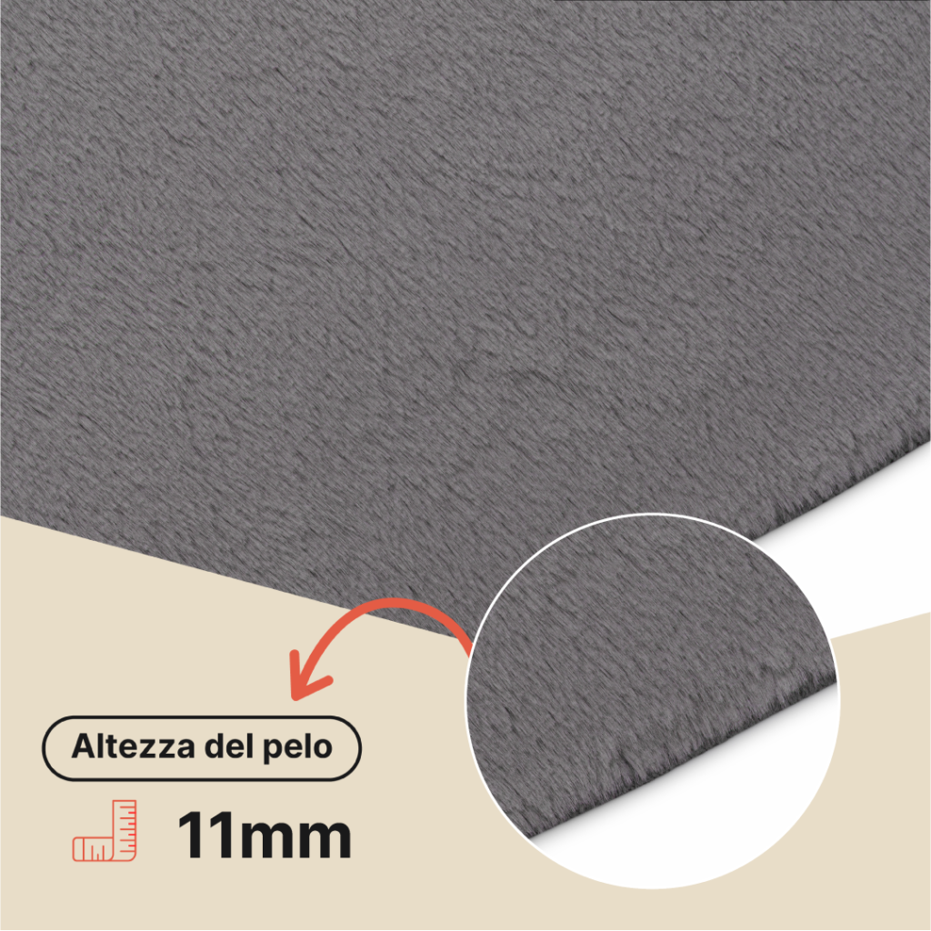 Tappeto Lumi Grigio Scuro Antiscivolo