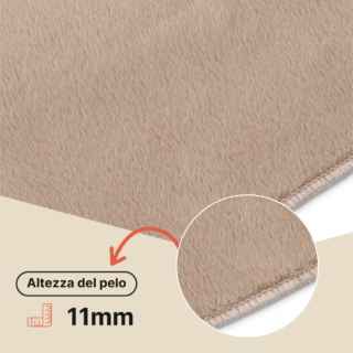 Tappeto Lumi Rotondo Marrone Antiscivolo