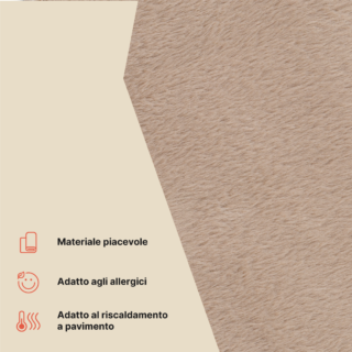 Tappeto Lumi Rotondo Marrone Antiscivolo