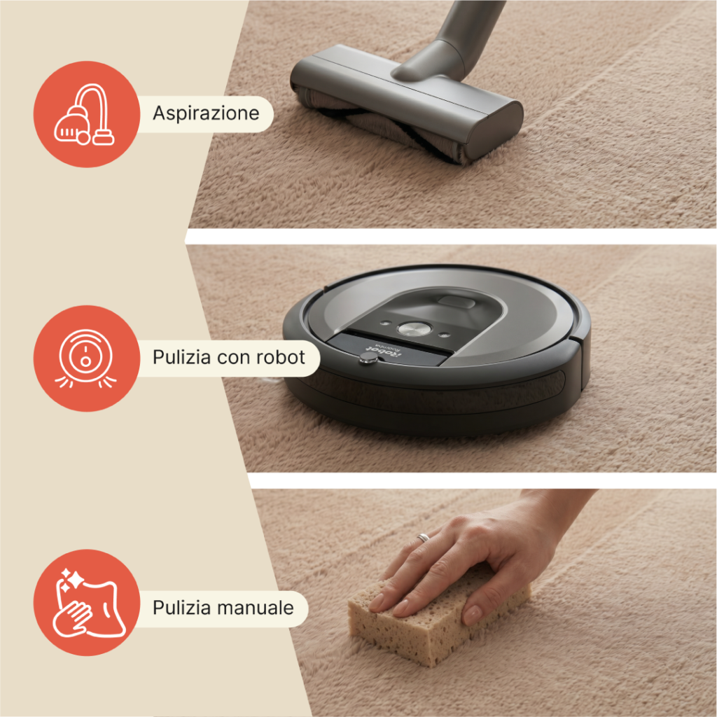 Tappeto Lumi Quadrato Beige Antiscivolo