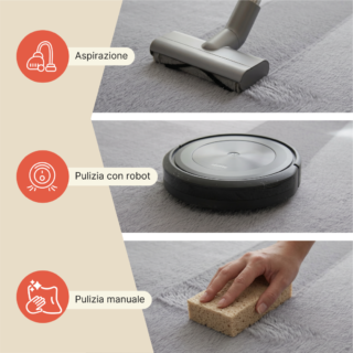 Tappeto Lumi Quadrato Grigio Chiaro Antiscivolo