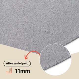 Tappeto Lumi Quadrato Grigio Chiaro Antiscivolo