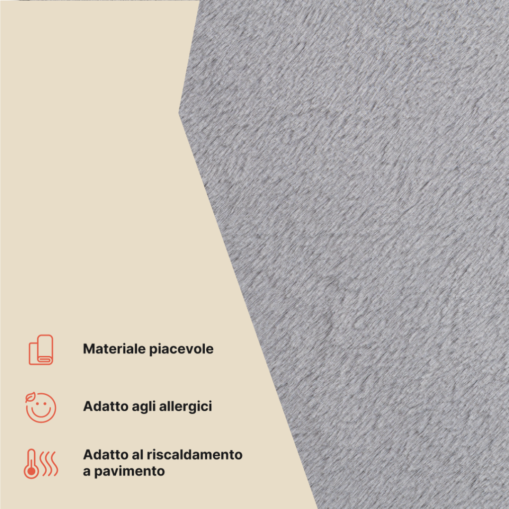 Tappeto Lumi Quadrato Grigio Chiaro Antiscivolo