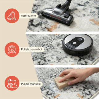 Tappeto Bari Astratto Multicolore Antiscivolo