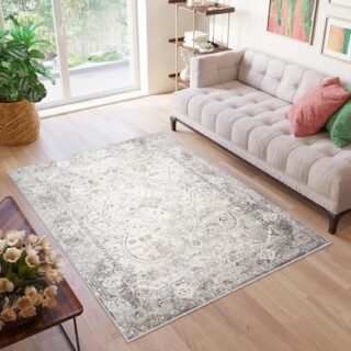 Tappeto Valley Grigio Ornamenti Vintage